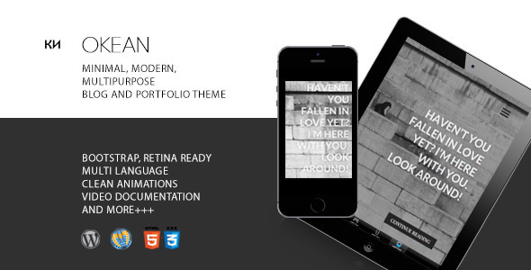 ThemeForest Okean Multipurpose Minimal Multiscroll Blog Portfolio Theme 10131493 ThemeForest Okean Multipurpose Minimal Multiscroll Blog Portfolio Theme 10131493