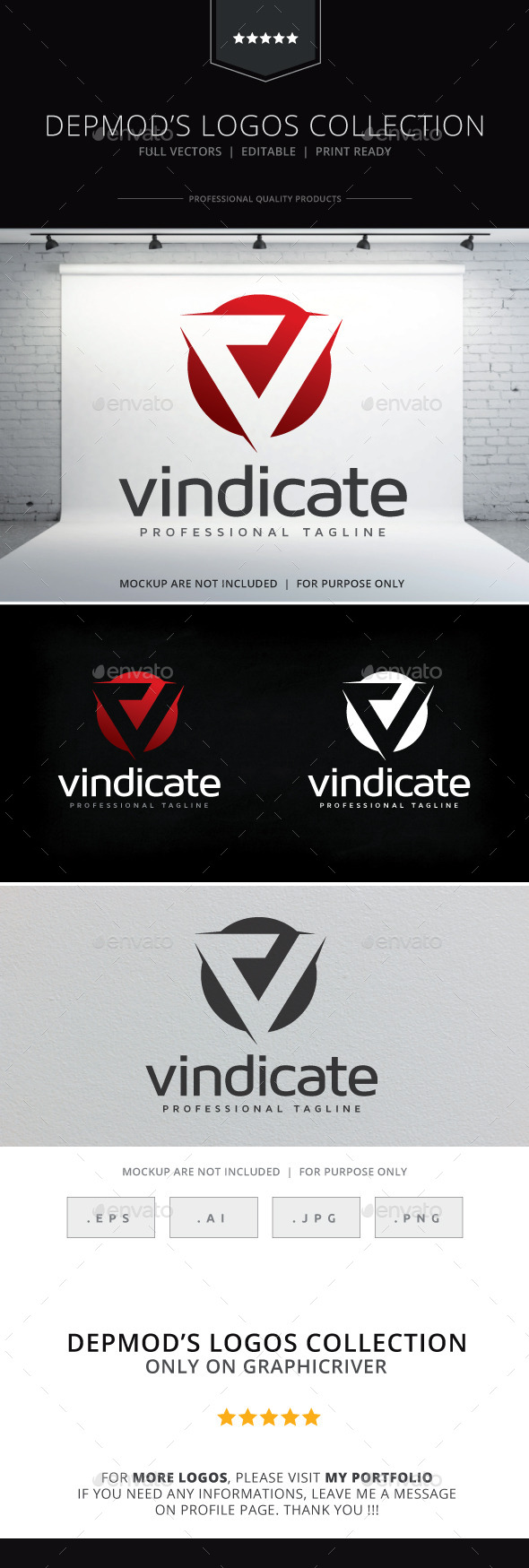GraphicRiver Vindicate Logo 10398632 GraphicRiver Vindicate Logo 10398632