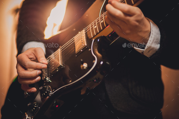 men playing music on guitar no face (Misc) Photo Download