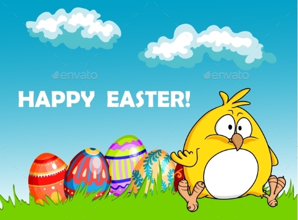 GraphicRiver Happy Easter Greeting Card 10400074 GraphicRiver Happy Easter Greeting Card 10400074