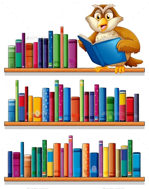 GraphicRiver Owl on a Bookshelf 10400114 GraphicRiver Owl on a Bookshelf 10400114