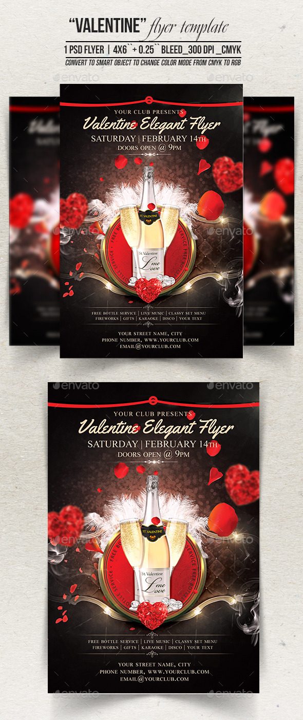 GraphicRiver Valentine Elegant Flyer template 4x6``&0.25`` bleed 300 dpi CMYK mode 10317987 GraphicRiver Valentine Elegant Flyer template 4x6``&0.25`` bleed 300 dpi CMYK mode 10317987