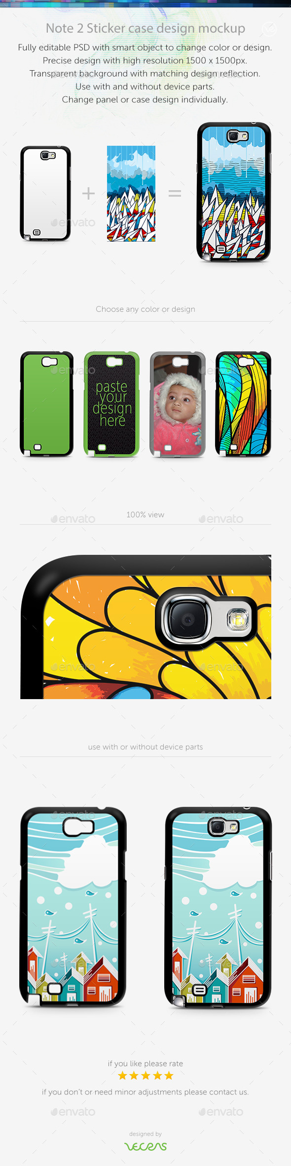 GraphicRiver Note 2 Sticker Case Design Mockup 10400934 GraphicRiver Note 2 Sticker Case Design Mockup 10400934