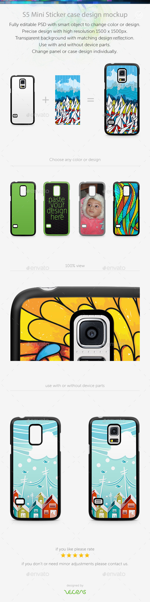 GraphicRiver S5 Mini Sticker Case Design Mockup 10401126 GraphicRiver S5 Mini Sticker Case Design Mockup 10401126