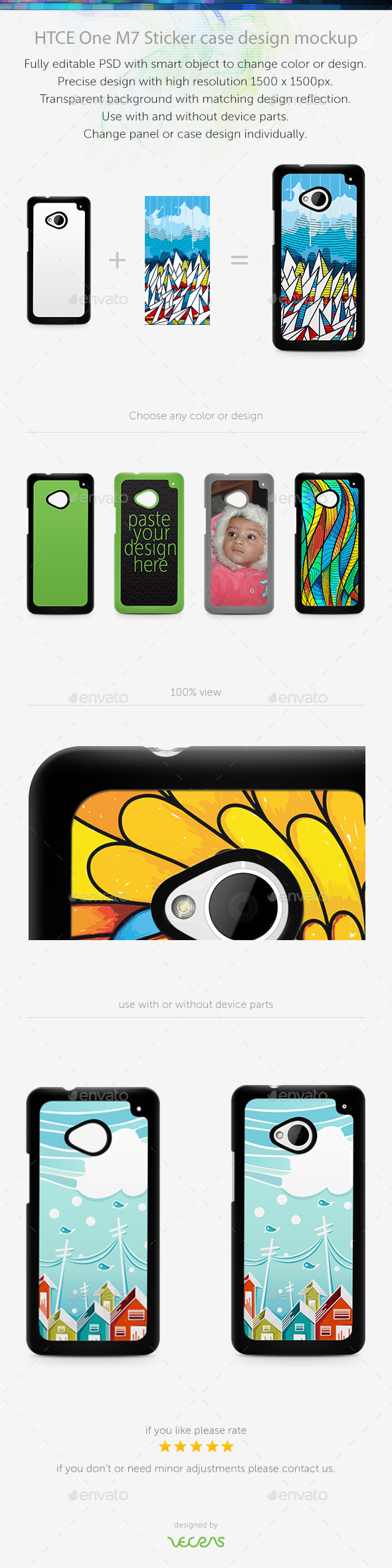 GraphicRiver HTCE One M7 Sticker Case Design Mockup 10401146 GraphicRiver HTCE One M7 Sticker Case Design Mockup 10401146