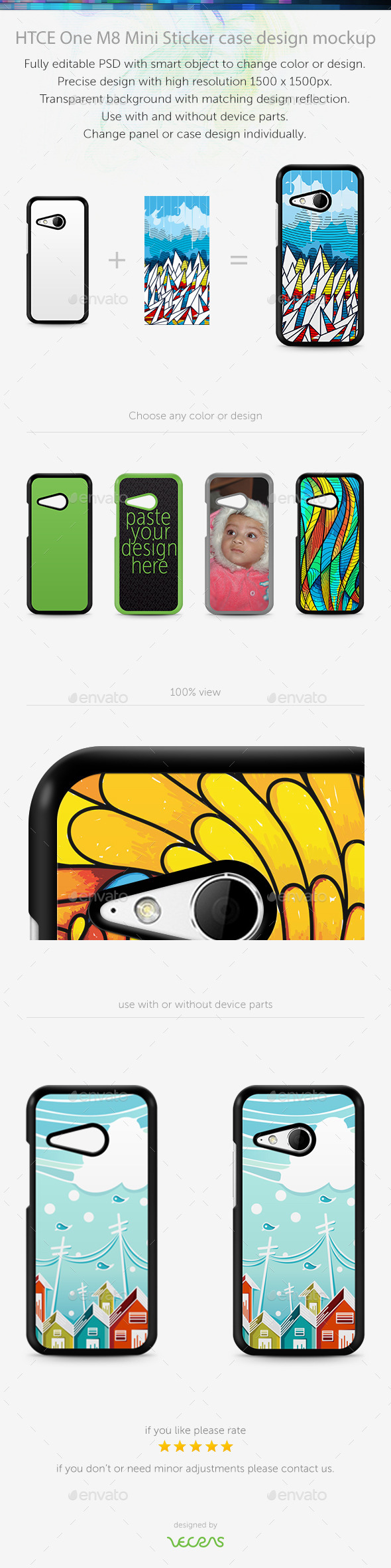 GraphicRiver HTCE One M8 Mini Sticker Case Design Mockup 10401456 GraphicRiver HTCE One M8 Mini Sticker Case Design Mockup 10401456