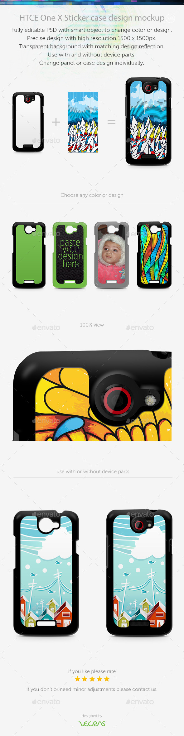 GraphicRiver HTCE One X Sticker Case Design Mockup 10401563 GraphicRiver HTCE One X Sticker Case Design Mockup 10401563
