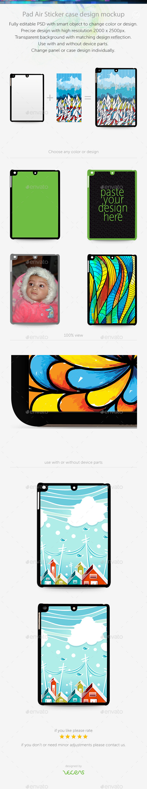 GraphicRiver Pad Air Sticker Case Design Mockup 10401802 GraphicRiver Pad Air Sticker Case Design Mockup 10401802
