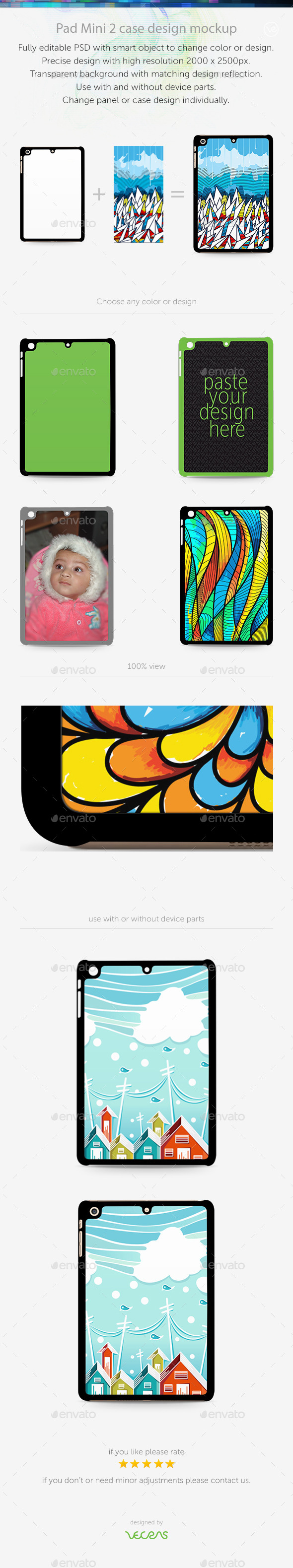 GraphicRiver Pad Mini 2 Sticker Case Design Mockup 10401988 GraphicRiver Pad Mini 2 Sticker Case Design Mockup 10401988