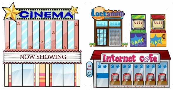 GraphicRiver Set of Shops 10402340 GraphicRiver Set of Shops 10402340