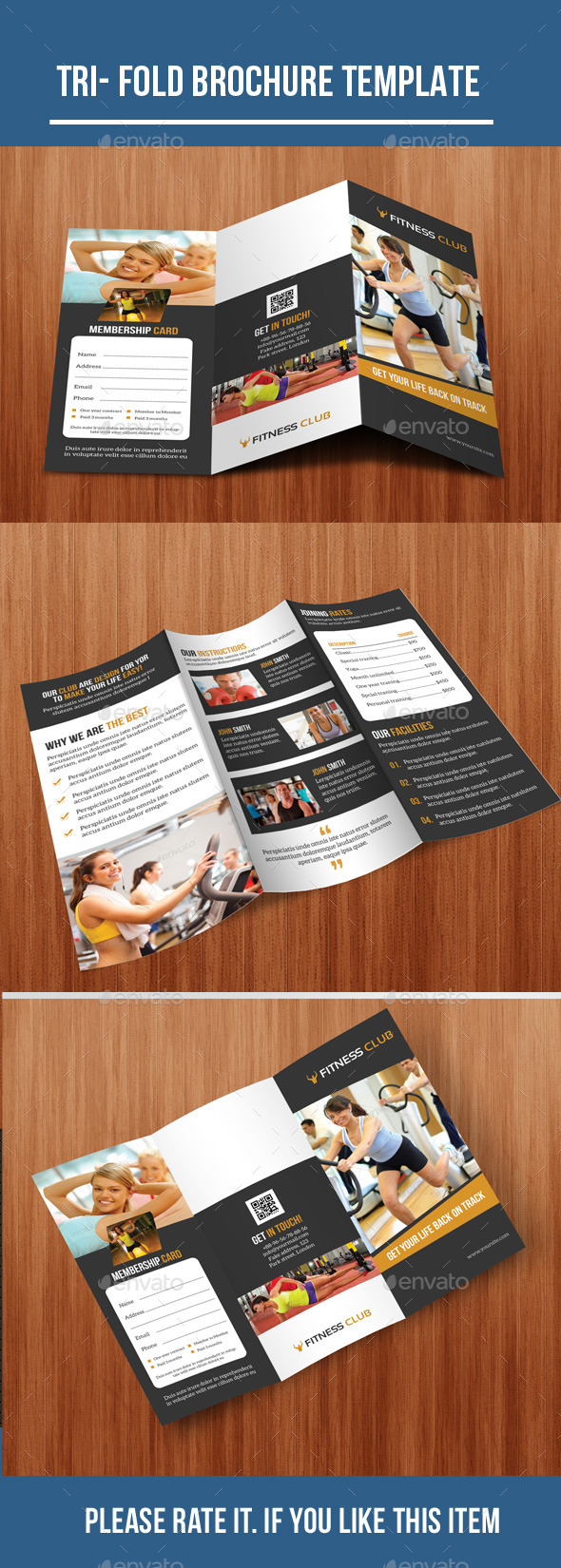 GraphicRiver Gym Tri-Fold Brochure 10402764 GraphicRiver Gym Tri-Fold Brochure 10402764