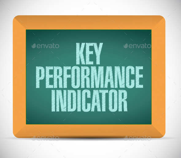 key performance indicator board sign illustration
