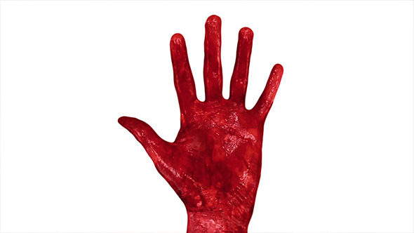 Bloody Red Hand In Fire Bloody Red Hand In Fire