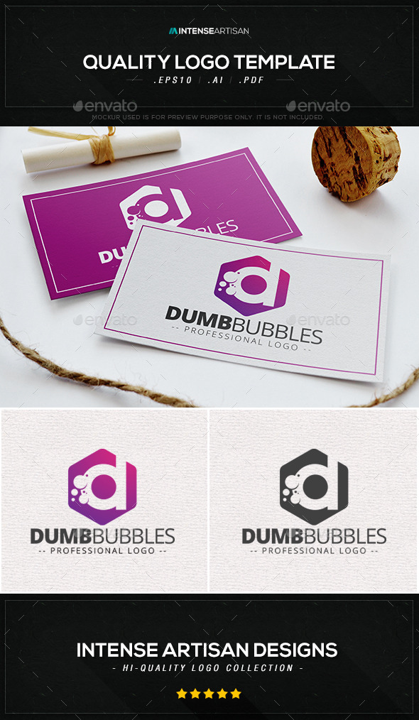 Dumb Bubbles Logo Template Dumb Bubbles Logo Template