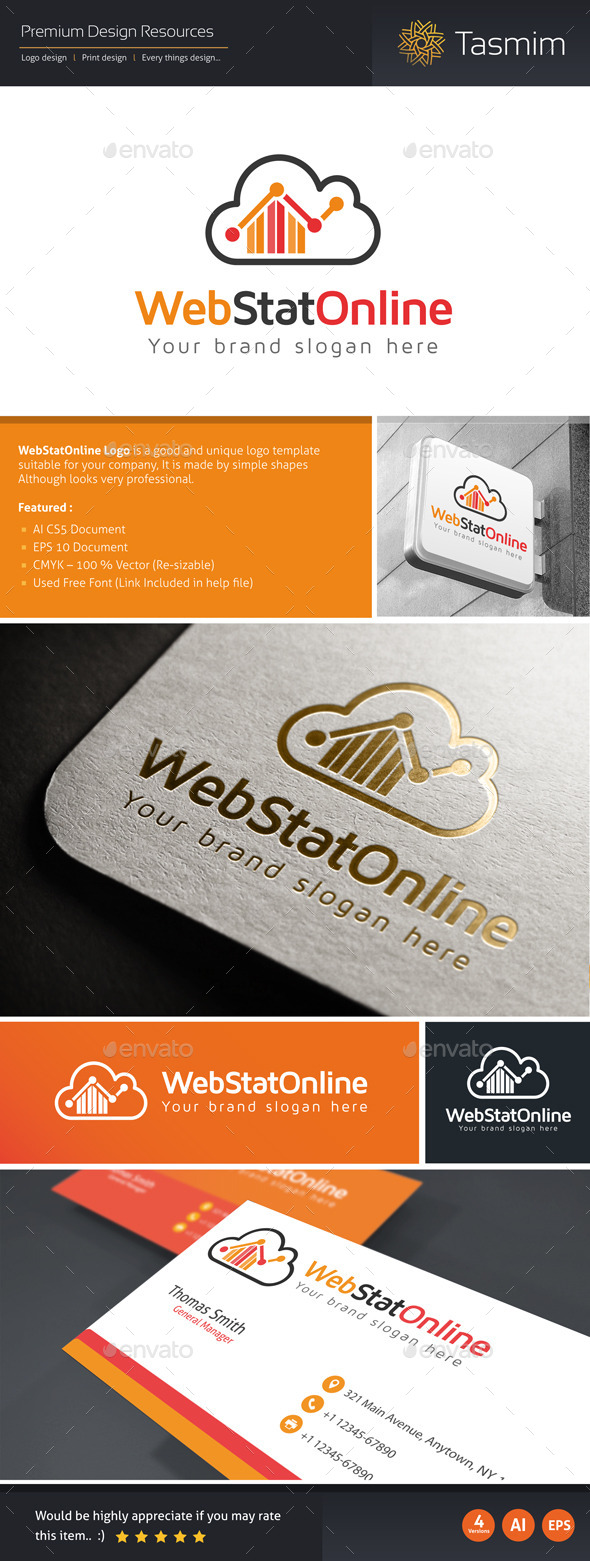 GraphicRiver WebStatOnline Logo Template 10405237 GraphicRiver WebStatOnline Logo Template 10405237