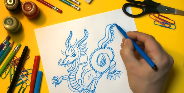 The Man Draws a Quick Picture The Man Draws a Quick Picture