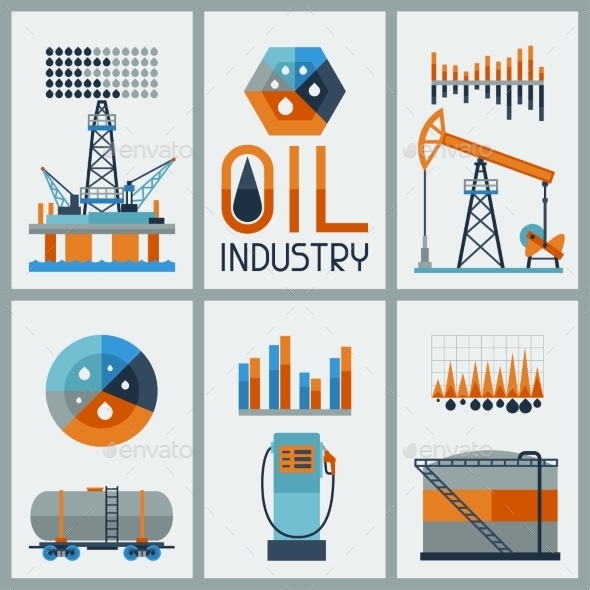 GraphicRiver Industrial Infographic Design with Oil 10405869 GraphicRiver Industrial Infographic Design with Oil 10405869