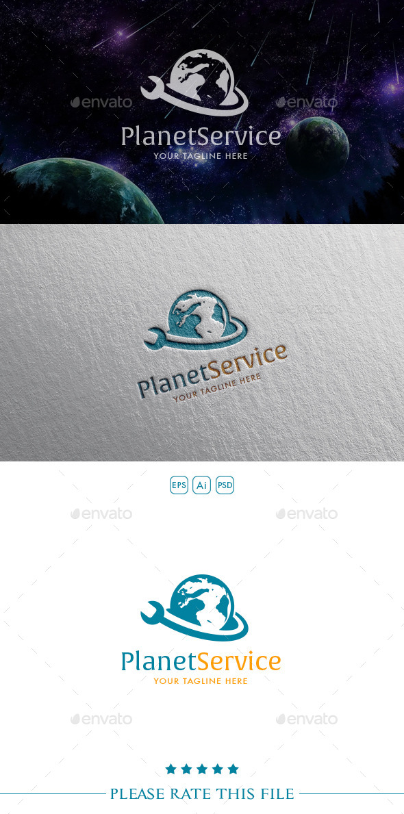 GraphicRiver Planet Repair Logo 10406507 GraphicRiver Planet Repair Logo 10406507