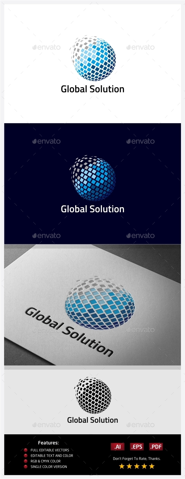 GraphicRiver Global Solution Logo 10406525 GraphicRiver Global Solution Logo 10406525