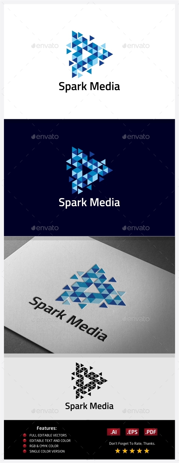 GraphicRiver Spark Media Logo 10406553 GraphicRiver Spark Media Logo 10406553