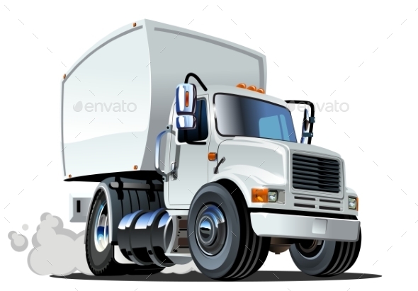 GraphicRiver Cartoon Delivery Cargo Truck 10406867 GraphicRiver Cartoon Delivery Cargo Truck 10406867