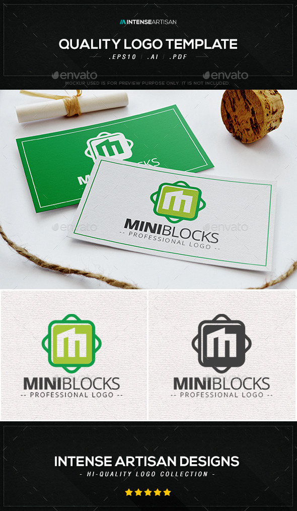 GraphicRiver Mini Blocks Logo Template 10408179 GraphicRiver Mini Blocks Logo Template 10408179