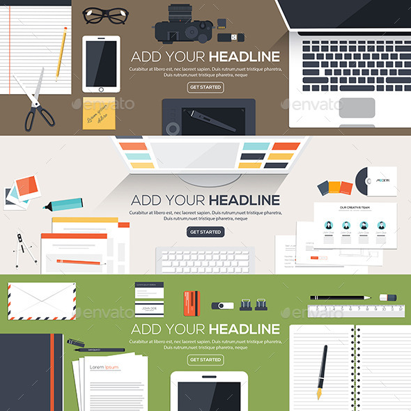 GraphicRiver Flat Designed Banners 10410271 GraphicRiver Flat Designed Banners 10410271