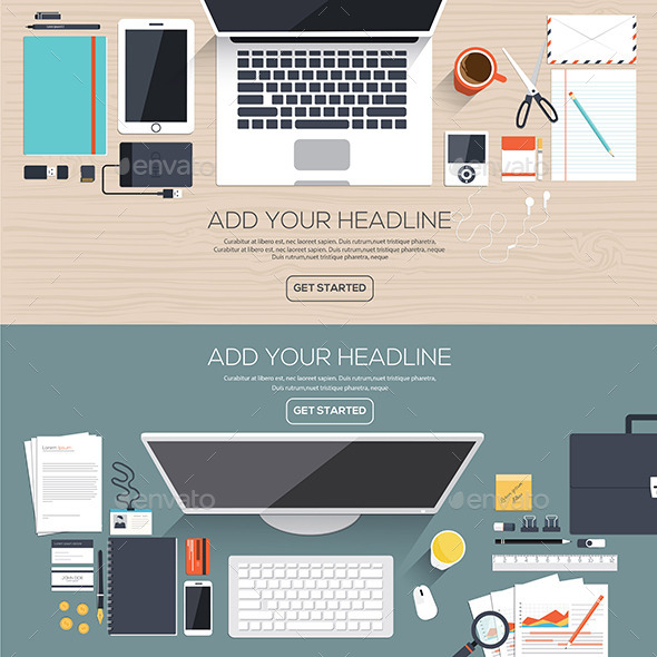 GraphicRiver Flat Designed Banners 10410376 GraphicRiver Flat Designed Banners 10410376