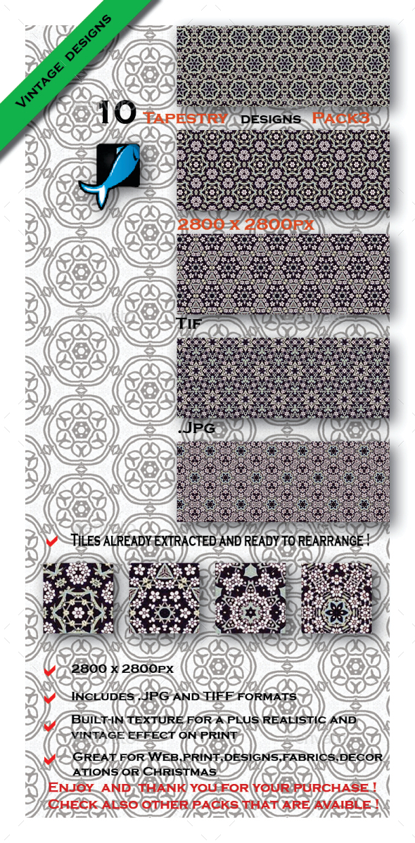 GraphicRiver 10 Medieval Patterns Pack3 10411453 GraphicRiver 10 Medieval Patterns Pack3 10411453