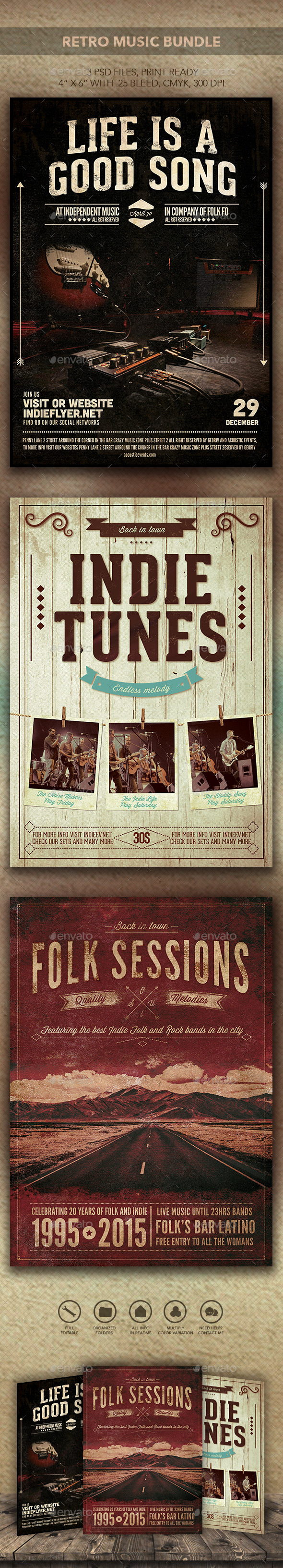 GraphicRiver Retro Music Bundle 10411856 GraphicRiver Retro Music Bundle 10411856