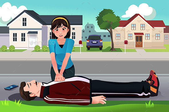 GraphicRiver Teenager Giving a CPR to a Middle Aged Man 10413675 GraphicRiver Teenager Giving a CPR to a Middle Aged Man 10413675