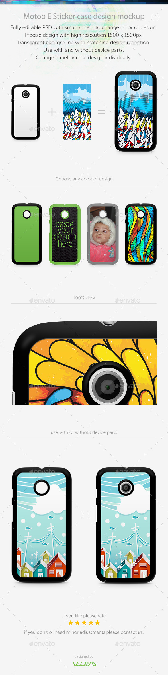 GraphicRiver Motoo E Sticker Case Design Mockup 10413991 GraphicRiver Motoo E Sticker Case Design Mockup 10413991