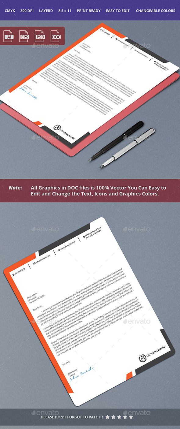 GraphicRiver Corporate Letterhead Design 10413995 GraphicRiver Corporate Letterhead Design 10413995