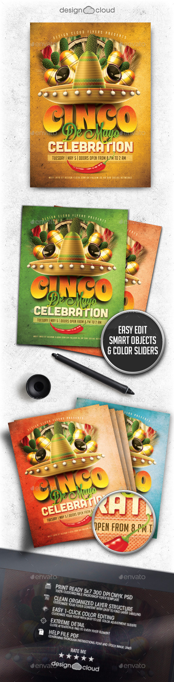 GraphicRiver Cinco De Mayo Celebration Flyer Template 10414134 GraphicRiver Cinco De Mayo Celebration Flyer Template 10414134