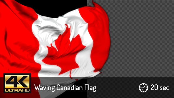 Realistic Waving Canadian Flag Realistic Waving Canadian Flag