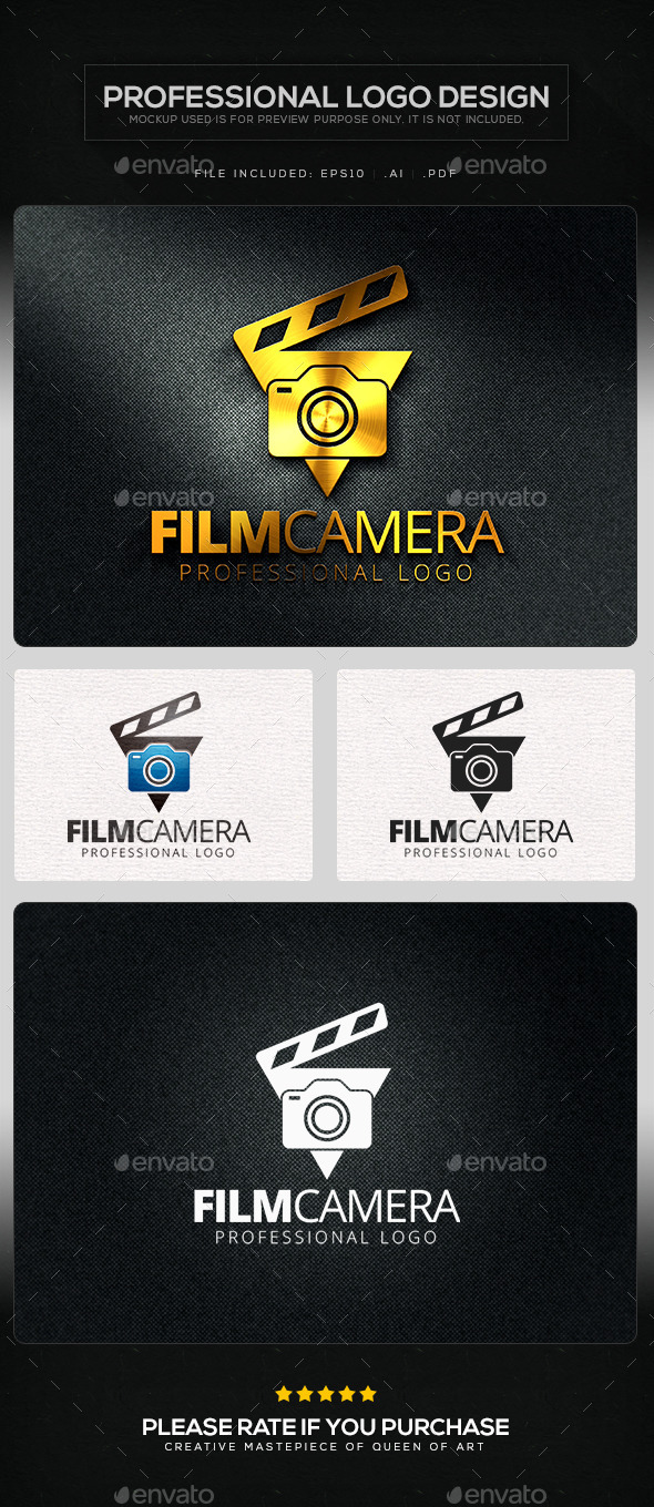 GraphicRiver Film Camera Logo Template 10414950 GraphicRiver Film Camera Logo Template 10414950