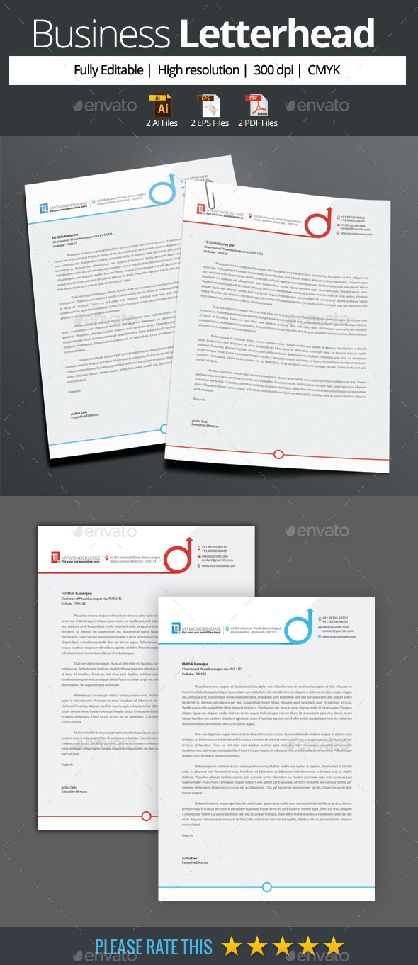 GraphicRiver Corporate Business Letterhead 10415752 GraphicRiver Corporate Business Letterhead 10415752