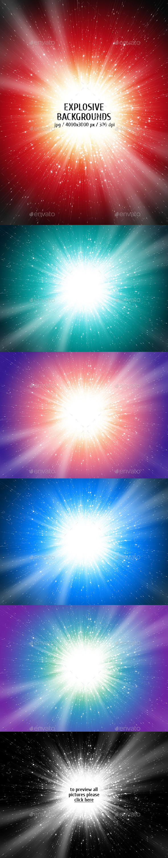 GraphicRiver Explosive Backgrounds 10417790 GraphicRiver Explosive Backgrounds 10417790