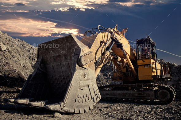 Excavator at the Mine (Misc) Photo Download