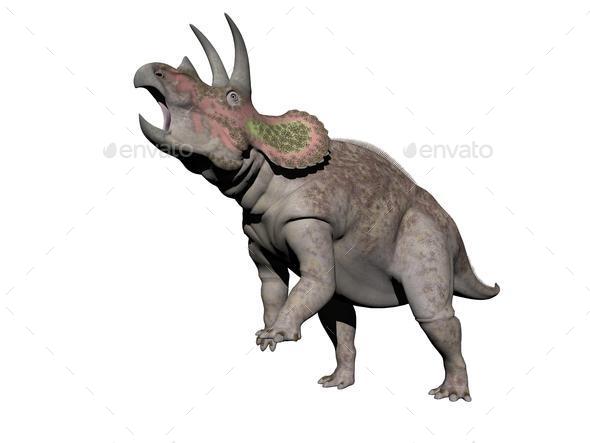 triceratops dinosaur - 3d render (Misc) Photo Download