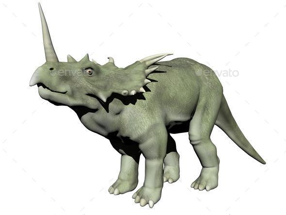 styracosaurus dinosaur - 3d render (Misc) Photo Download