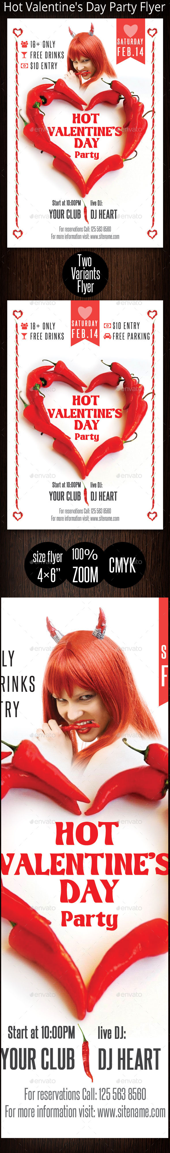 GraphicRiver Hot Valentine s Day Party Flyer 10367816 GraphicRiver Hot Valentine s Day Party Flyer 10367816
