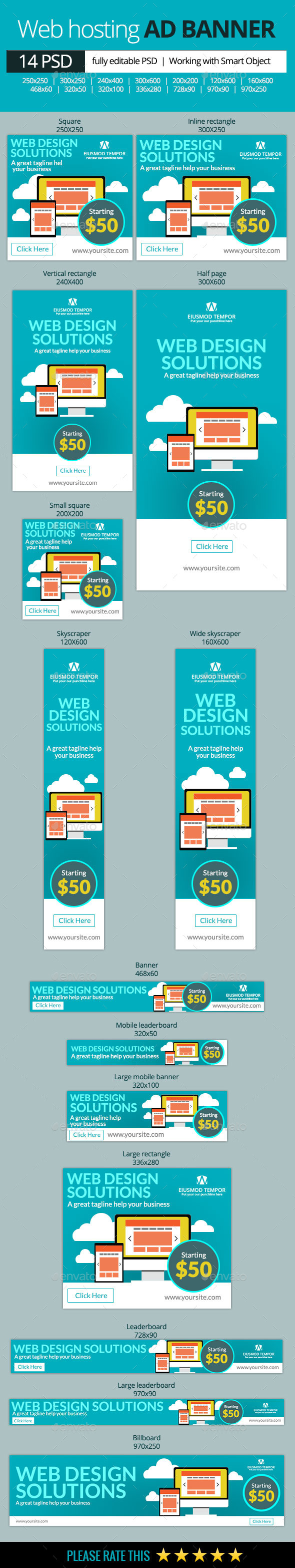 GraphicRiver Web Hosting Banners 10419888 GraphicRiver Web Hosting Banners 10419888