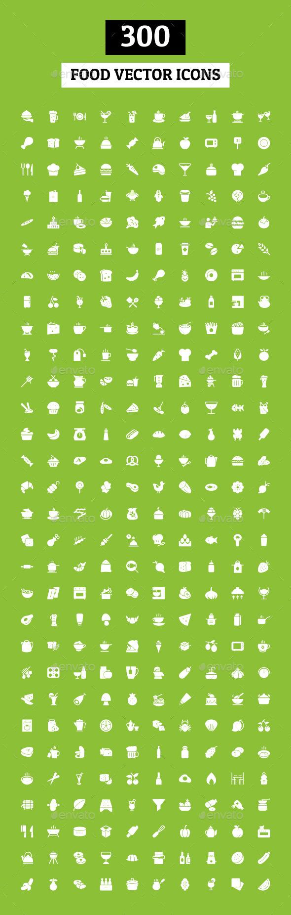 GraphicRiver 300 Food Vector Icons 10420052 GraphicRiver 300 Food Vector Icons 10420052