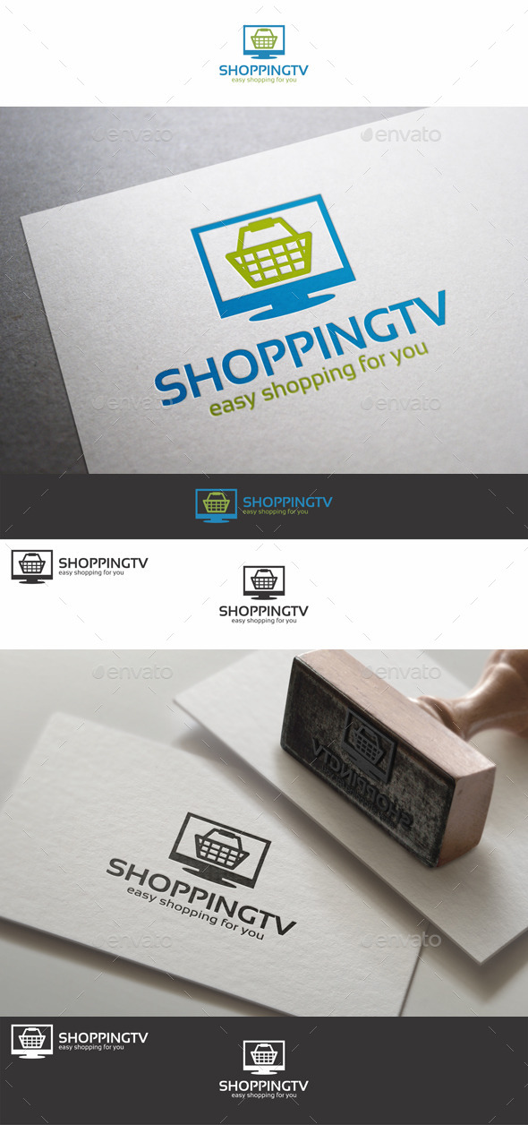 GraphicRiver Shopping TV Logo 10420841 GraphicRiver Shopping TV Logo 10420841