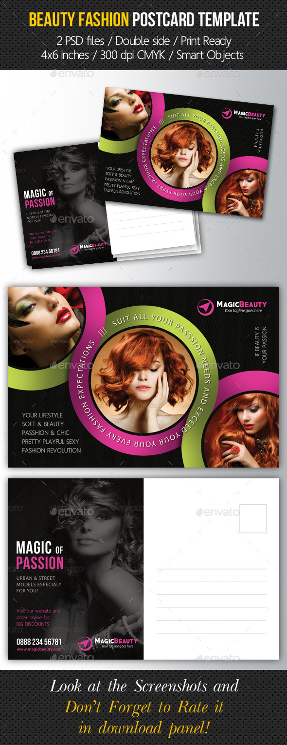 GraphicRiver Beauty Fashion Postcard V02 10421649 GraphicRiver Beauty Fashion Postcard V02 10421649