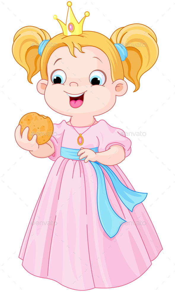 GraphicRiver Princess Eats Hamburger 10422316 GraphicRiver Princess Eats Hamburger 10422316