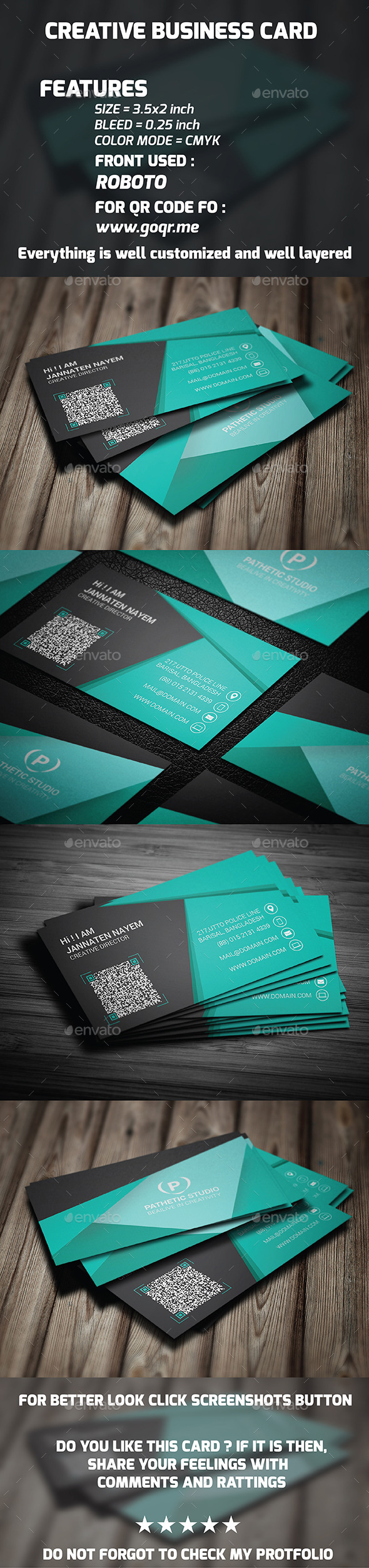 GraphicRiver Creative Business Card 10424434 GraphicRiver Creative Business Card 10424434