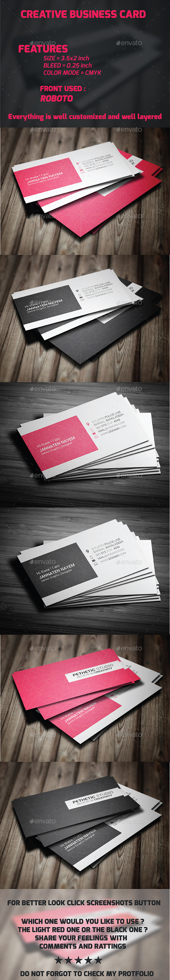 GraphicRiver Creative Business Card 10424448 GraphicRiver Creative Business Card 10424448