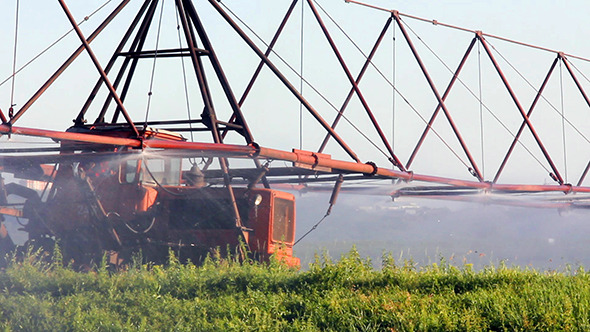 Irrigation Of A Potato Field Irrigation Of A Potato Field